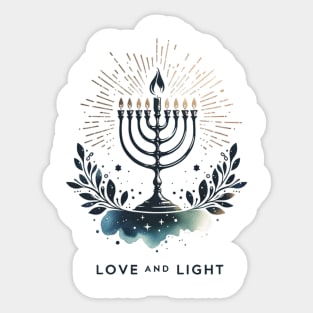 Love and Light Hanukkah Sticker